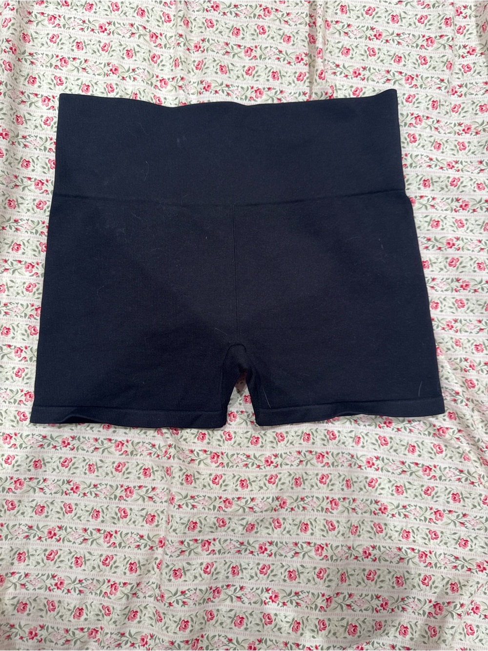 New Balance Black High-Rise Athletic Shorts